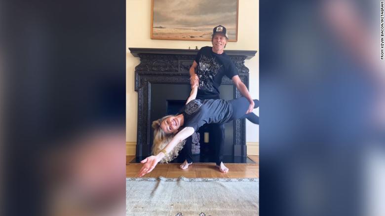 Kevin Bacon cuts loose with Kyra Sedgwick in 'Footloose' TikTok challenge