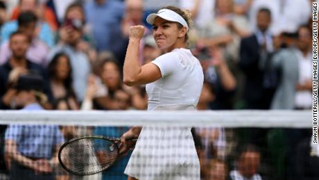 Simona Halep yet to drop a set at Wimbledon as she defeats Amanda Anisimova to reach semifinals
