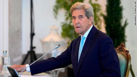 US Special Presidential Envoy for Climate John Kerry attends Portugal&#39;s Council of State in June.