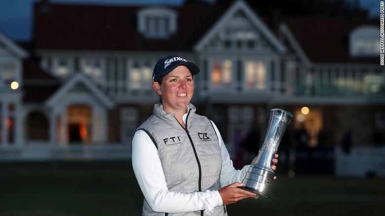 Women's British Open: Ashleigh Buhai rallies from late collapse to win first major title in playoff