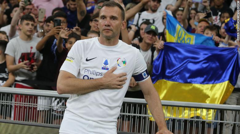 'Please don't forget about us,' says Ukrainian soccer legend Andriy Shevchenko about ongoing war effort