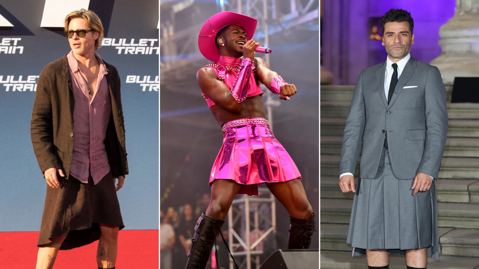Men's skirts: From Brad Pitt to Lil Nas X, more men are adopting the  fashion - CNN Style