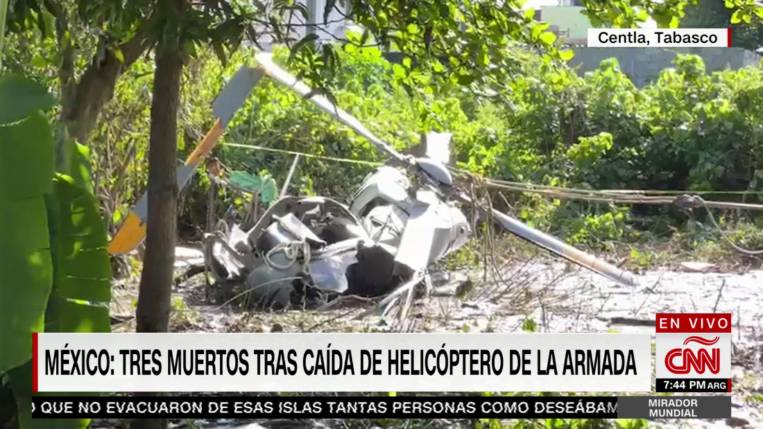 Al menos tres muertos por caída de helicóptero en Tabasco México CNN