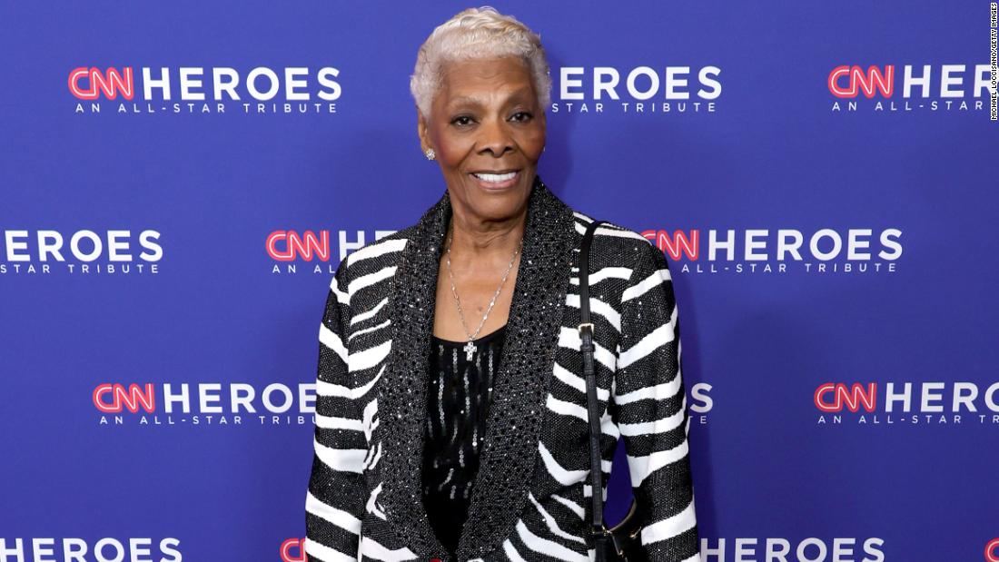 Dionne Warwick arrives on the event&#39;s red carpet.