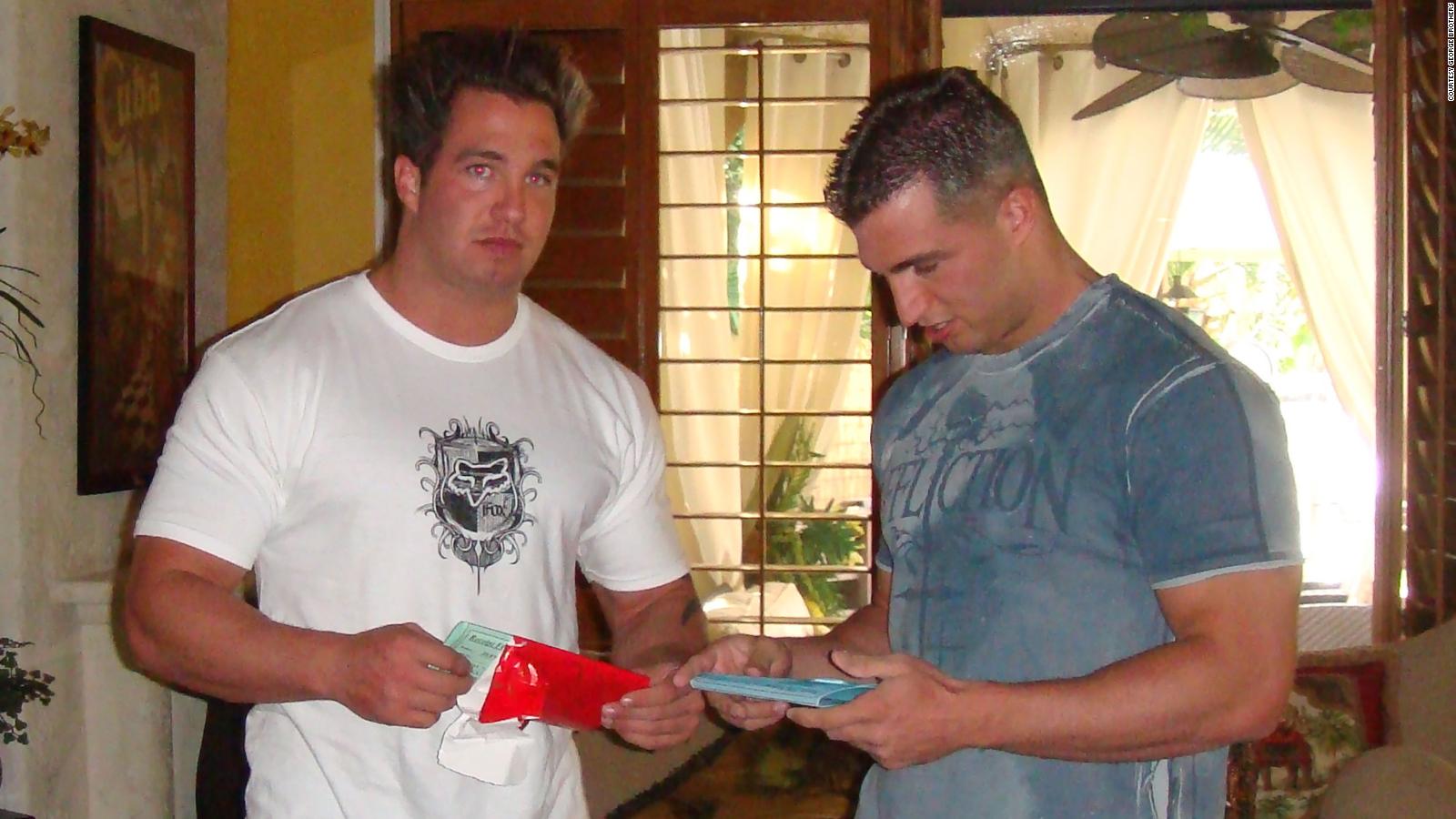 Twin brothers Jeff and Chris George of South Florida claim to have made tens of millions of dollars selling painkillers.