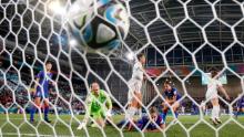 Switzerland's Seraina Piubel scores her team's second goal during its 2-0 victory against the Philippines on July 21.