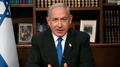Israeli prime minister Benjamin Netanyahu speaks to CNN&#39;s Wolf Blitzer on Thursday, July 27.