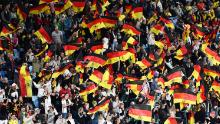 Germany fans during their team's Group H game against Colombia.