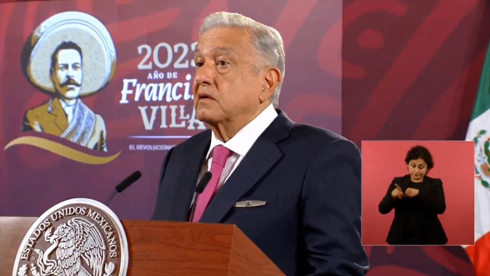 Esto dijo AMLO sobre la sospecha del cártel de Sinaloa involucrado en