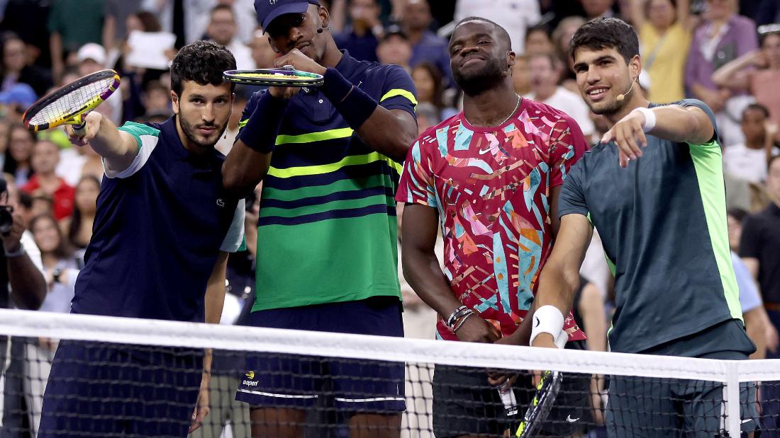 Coco Gauff Y Carlos Alcaraz Recibieron La Visita De Jimmy Butler En El