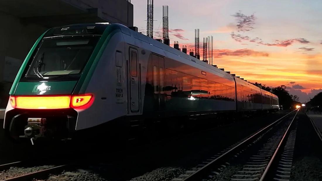 Así fue el primer recorrido de prueba del Tren Maya con AMLO CNN Video