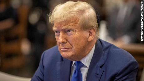 FILE PHOTO: Former U.S. President Donald Trump attends the Trump Organization civil fraud trial, in New York State Supreme Court in the Manhattan borough of New York City, U.S., October 25, 2023. Dave Sanders/Pool via REUTERS/File Photo