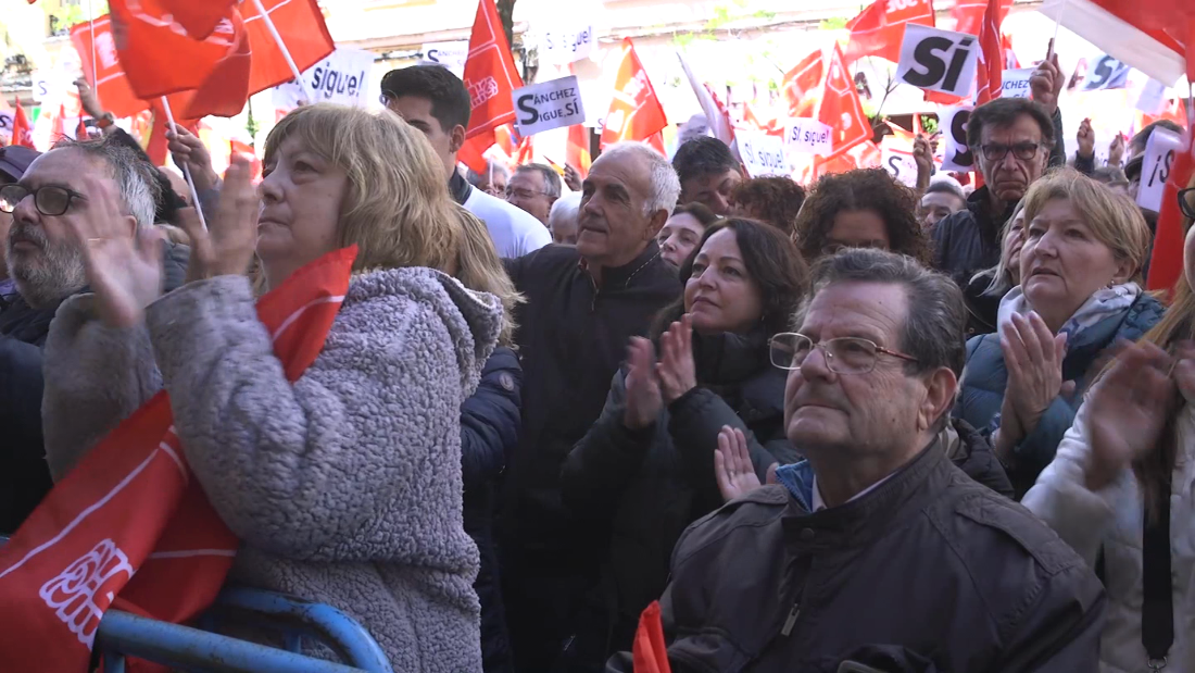 Manifestaci N En Las Calles De Espa A Para Apoyar A Pedro S Nchez Y