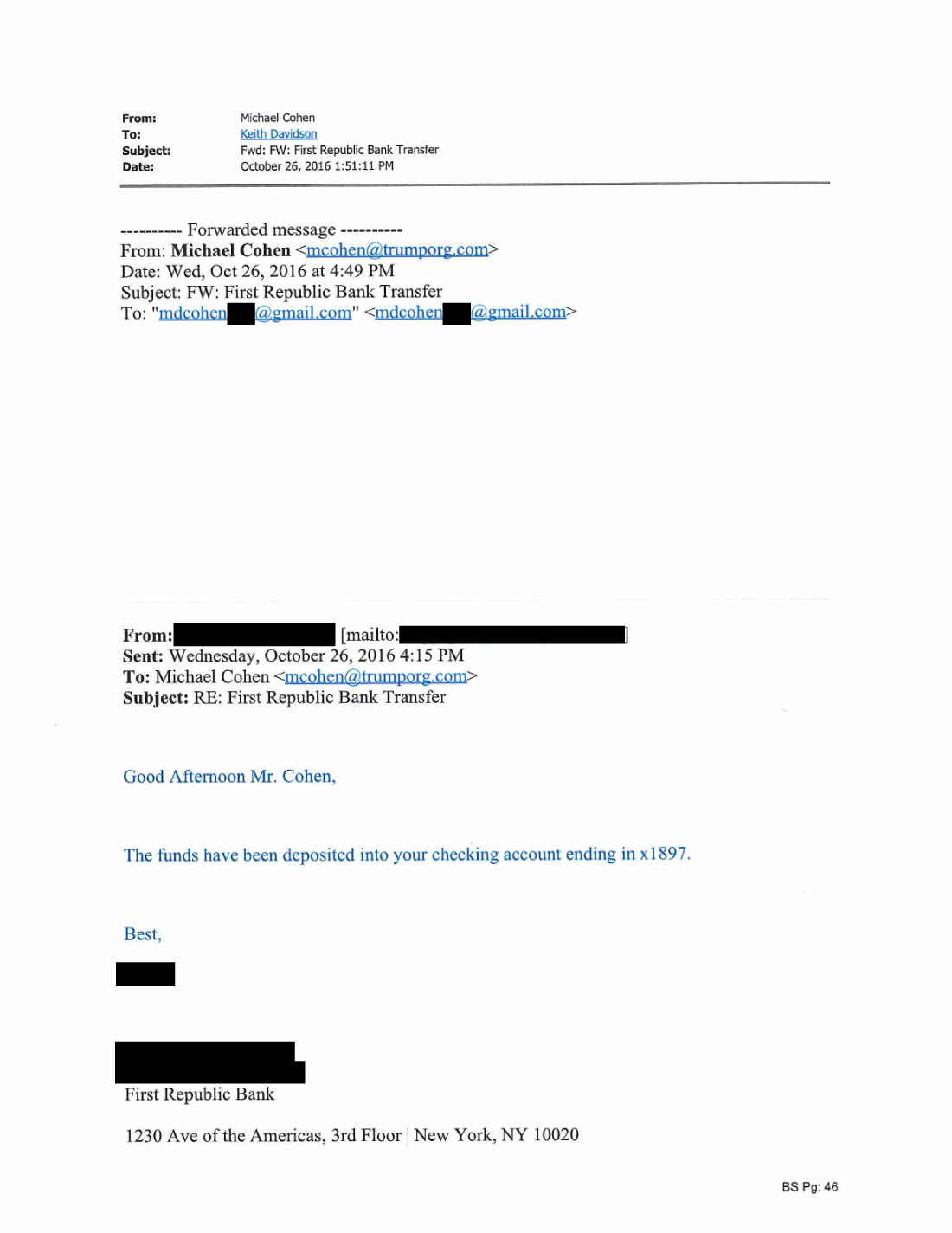 Michael Cohen says he used his own home equity line for Stormy Daniels payment