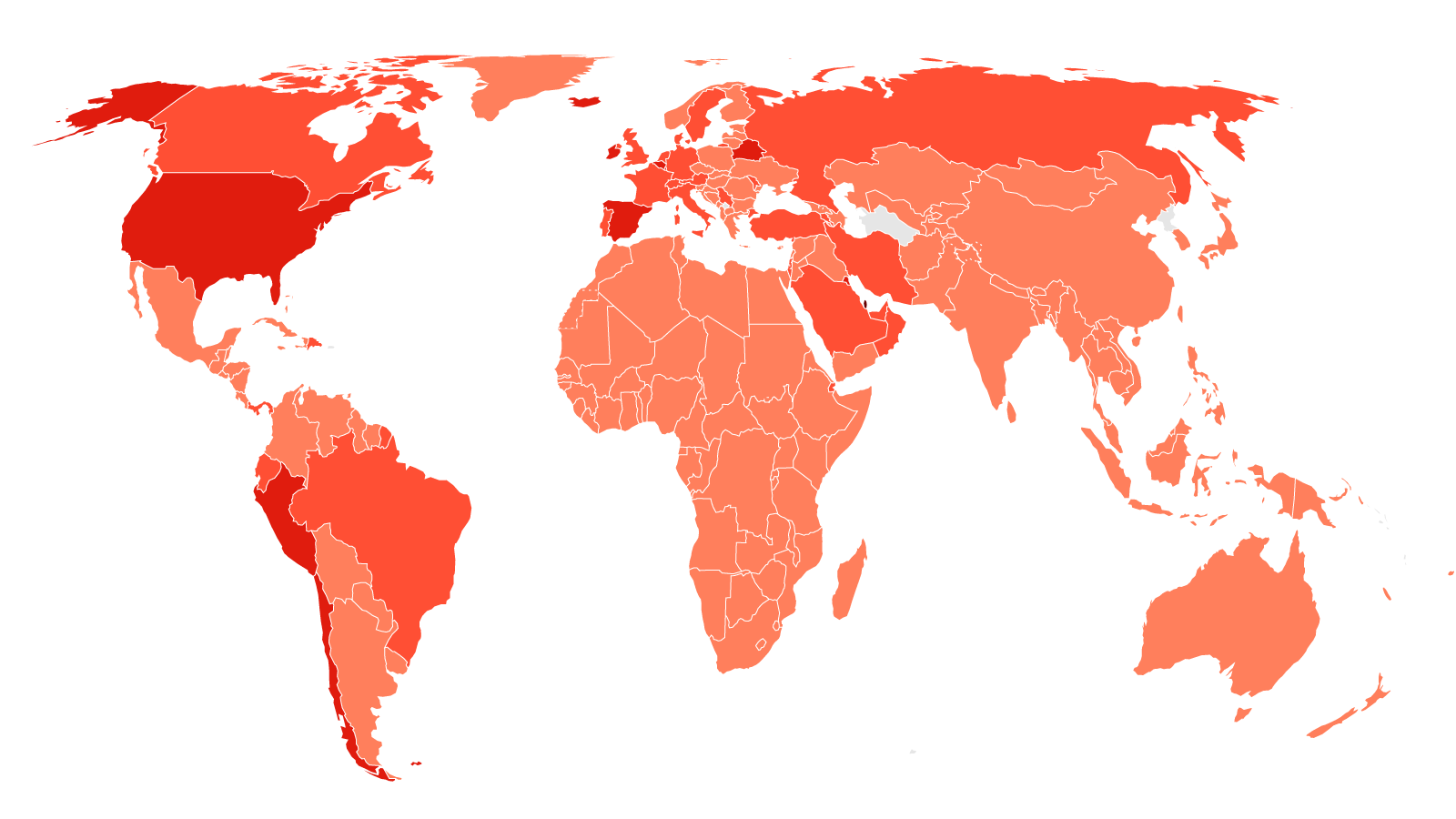 World corona cases in Group 4