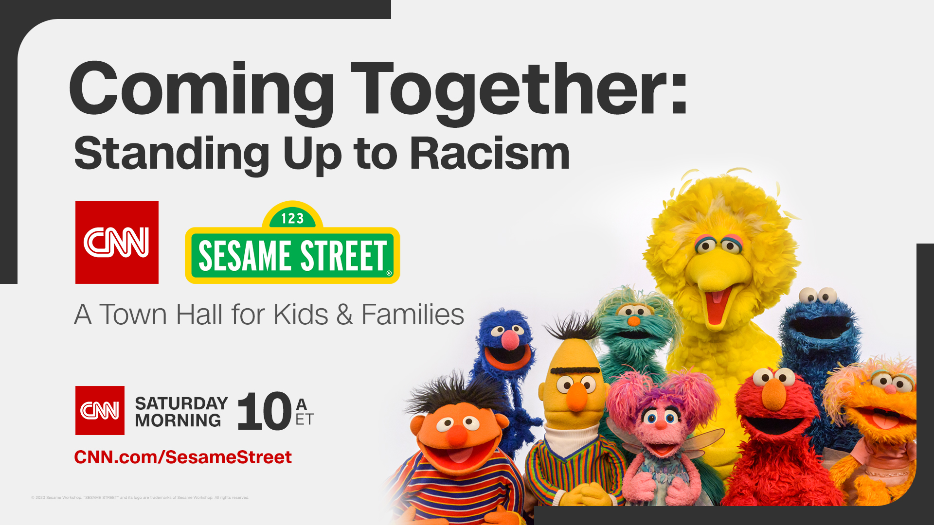 Coming Together Standing Up To Racism A Cnn Sesame Street Town Hall For Kids And Families