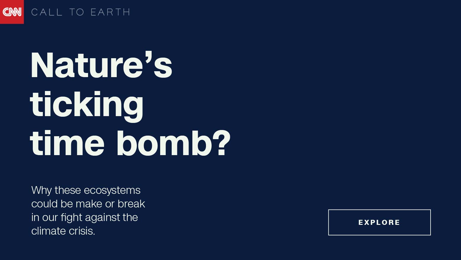 La bombe à retardement de la nature ?