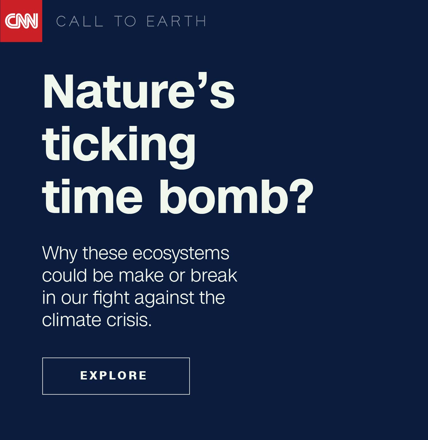 Nature's ticking time bomb?