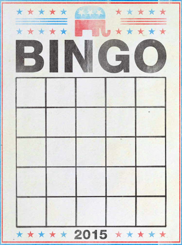 GOP bingo card