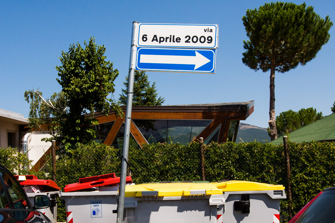 A back street in Friuli Venezia Giulia is named for the date of the L’Aquila earthquake.