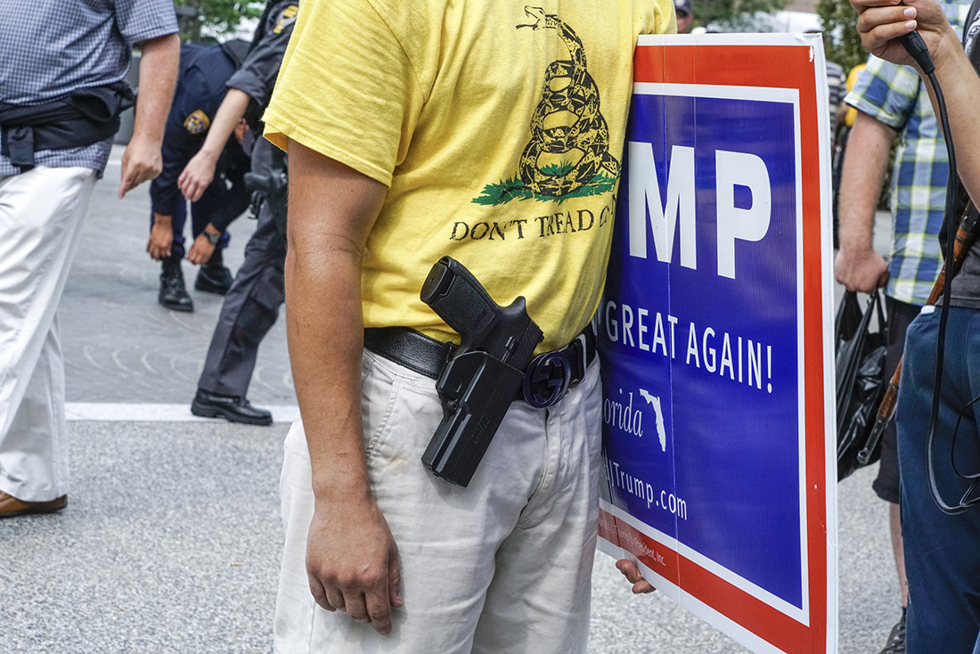 A Second Amendment advocate at the Republican convention.