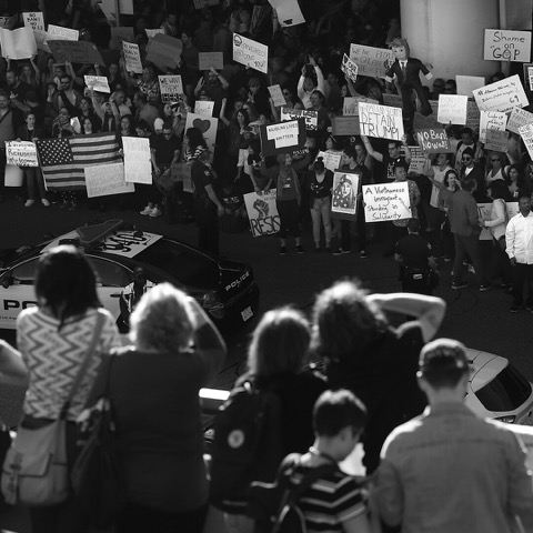 Protesters flood US airports following President Trump’s first executive order