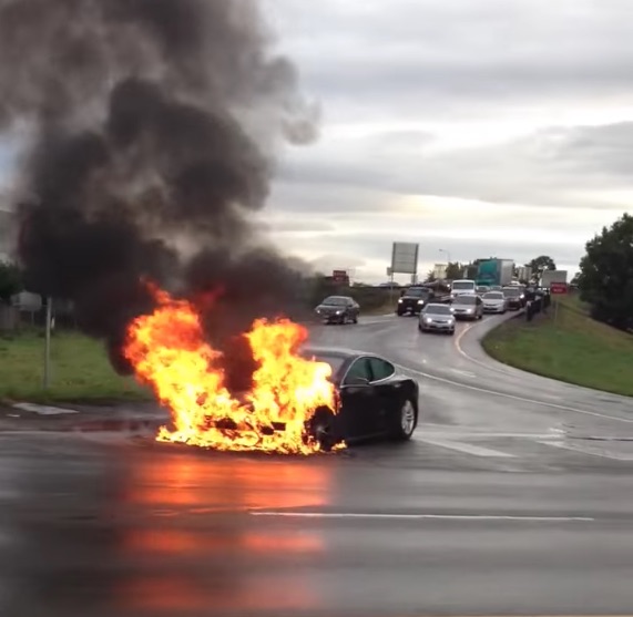 Fire on the Tesla