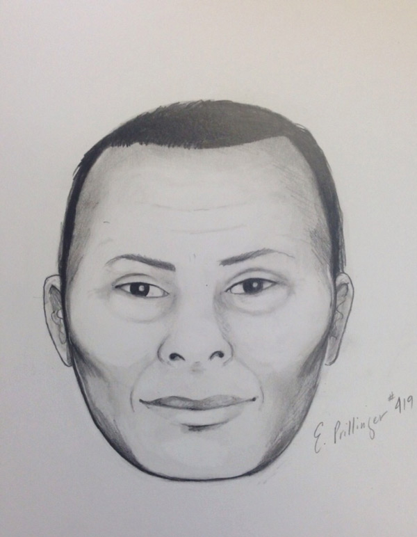 The composite sketch of the suspect