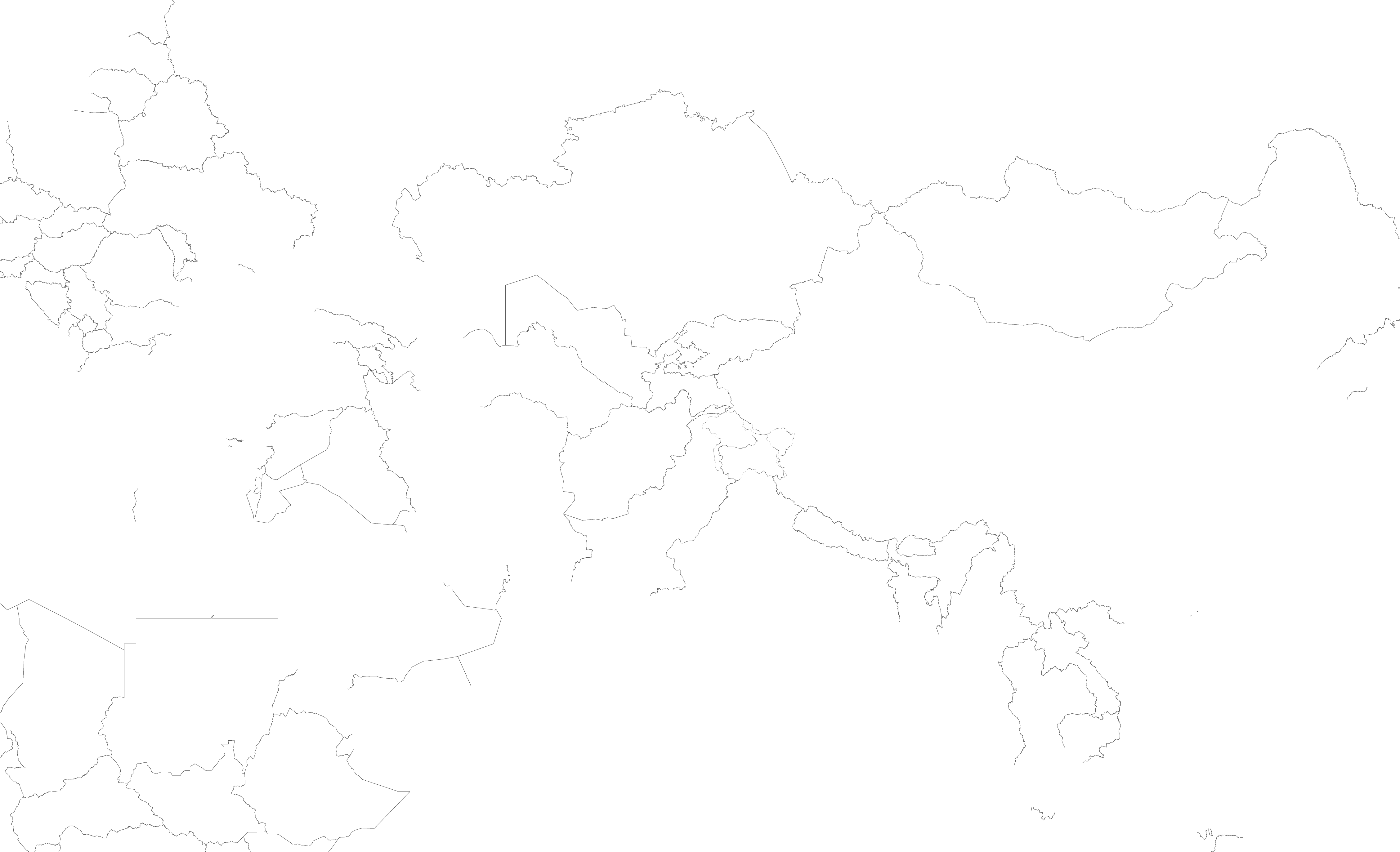 Outline Table Mountain Line Drawing