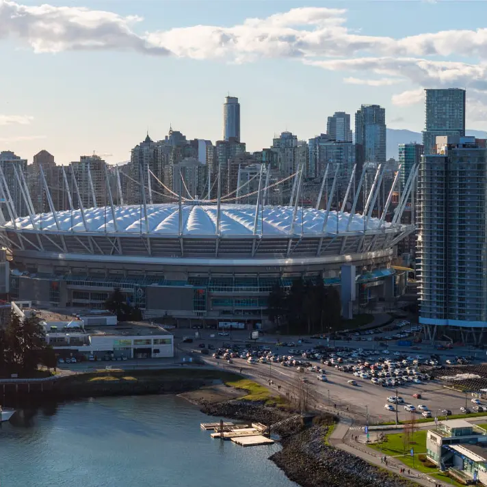 BC Place Stadium in Vancouver is one of the two stadiums chosen for the matches that will be played in Canada