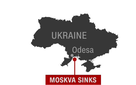 The sinking of the Moskva