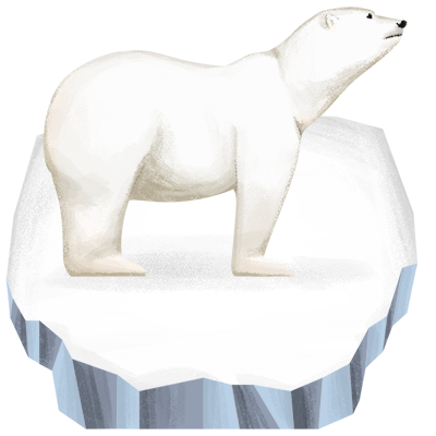 Illustration of Arctic ice