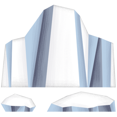 Illustration of Thwaites glacier