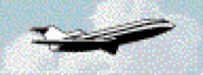 The first-ever GIF Wilhite created was of a plane flying through a pixelated sky