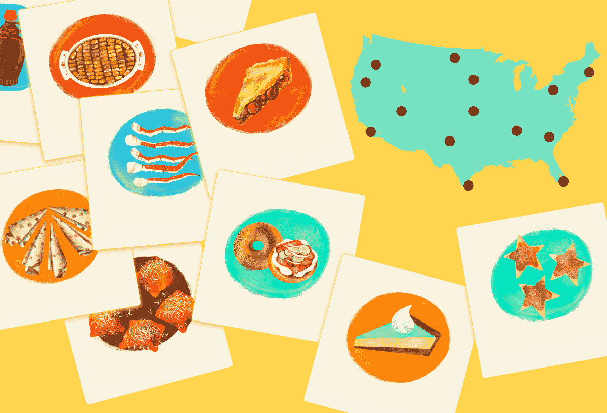American food Regional plates from all 50 states