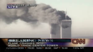 9 11 live news coverage second plane