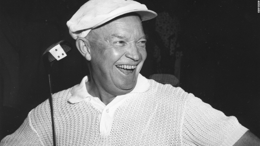 Dwight Eisenhower, the 34th president, spent much of his time &lt;a href=&quot;http://millercenter.org/president/biography/eisenhower-impact-and-legacy&quot; target=&quot;_blank&quot;&gt;fishing and playing golf&lt;/a&gt;.