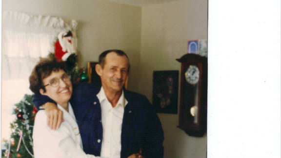 Josh Harris says his grandfather, Raymond, pictured with his wife, Barbara, appeared to him in an apparition.