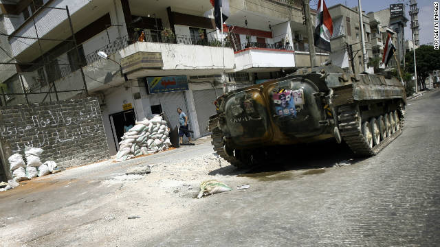 tank battle in syria gopro