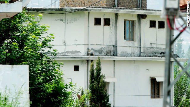 After the 	May 2 raid at the compound in Abbottabad pictured above, bin Laden&#39;s family were taken into Pakistani custody. 
