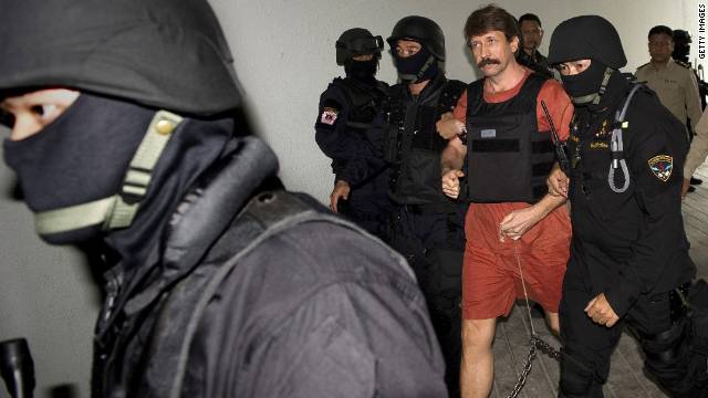 Suspected Russian arms dealer Viktor Bout arrives at a Bangkok court last year.