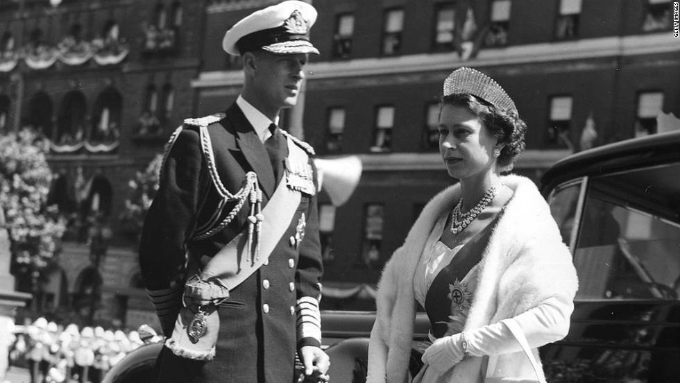 Queen Elizabeth II and Prince Philip arrive at a State Opening of Parliament ceremony in Melbourne, Australia in 1954. It was her first of many visits to the Commonwealth country. 