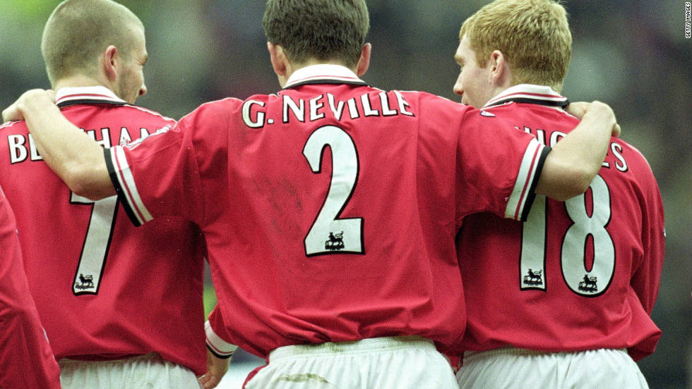 Ferguson also introduced young talent such as David Beckham, Ryan Giggs, Paul Scholes and the Neville brothers Gary and Phil -- who all went on to become integral members of his team.