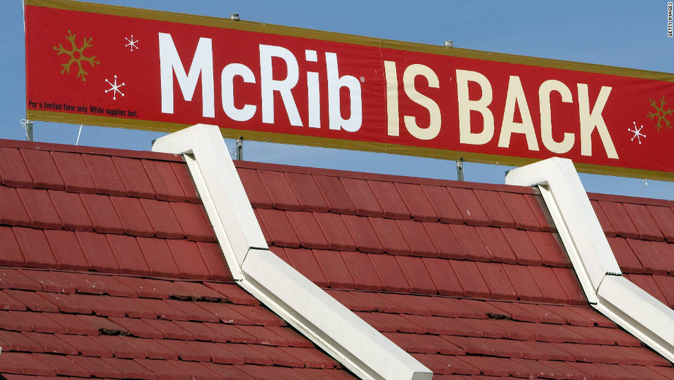 The McRib is back