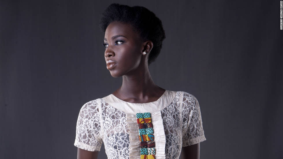 Obuobi says she was motivated by her seamstress grandmother, whom her label is named after, to devote herself to fashion.  