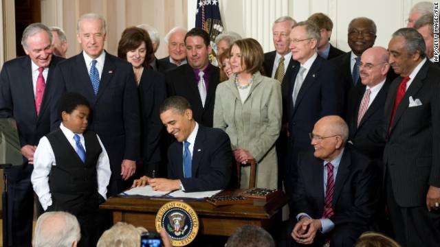 2010: Obama signs health care bill