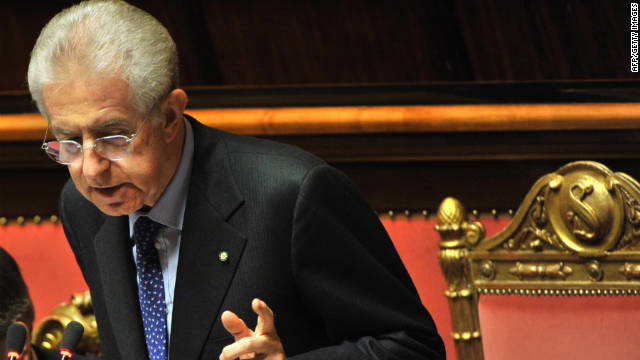 Italy&#39;s new prime minister Mario Monti has presented his proposed reforms to lead the country out of financial crisis.