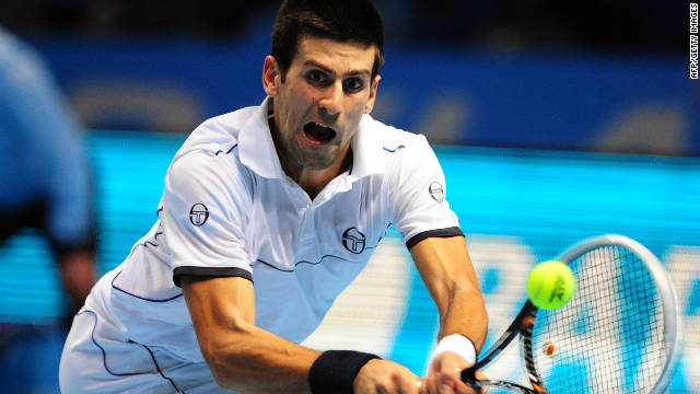 Serbian tennis star Novak Djokovic won the season-ending championship in Shanghai in 2008.