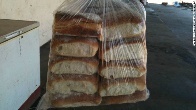 Fresh bin Laden bread from the Portuguese Bakery in Blantyre, Malawi.