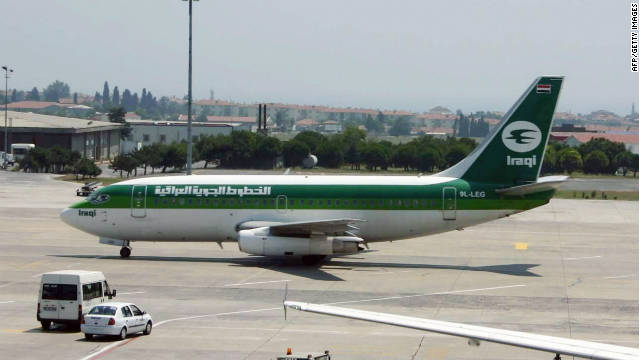 File picture dated 03 August 2005 shows an Iraqi Airlines Boeing 737 type plane at the tarmac of the Ataturk Airport in Istanbul.